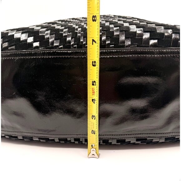 Cole Haan Genevieve Woven Patent & Suede Leather Large Triangle Tote – NWOT - Picture 16 of 16